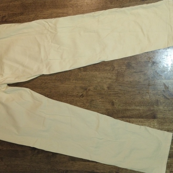 J Jill - Slim Boyfriend Straight Leg Jeans - Pale/ Butter Yellow - 12 - Picture 8 of 8